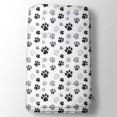 Black & White Cat Finger Print Kid's Printed Fabric